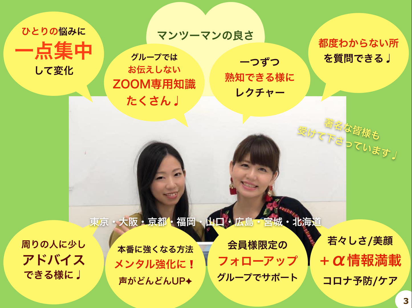 リピーター様特価【通わず1回で魅力３割増し・話す声ボイトレ】たった1回・2時間で一生使える発声法が学べる話す声レッスン（マンツーマンコース）